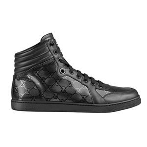 Gucci Men Monogram High Top Sneakers
